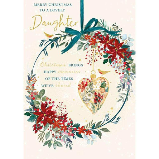 Picture of TO A LOVELY DAUGHTER CHRISTMAS CARD